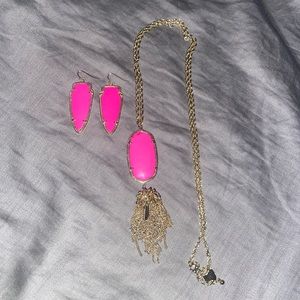 Kendra Scott Hot Pink set!